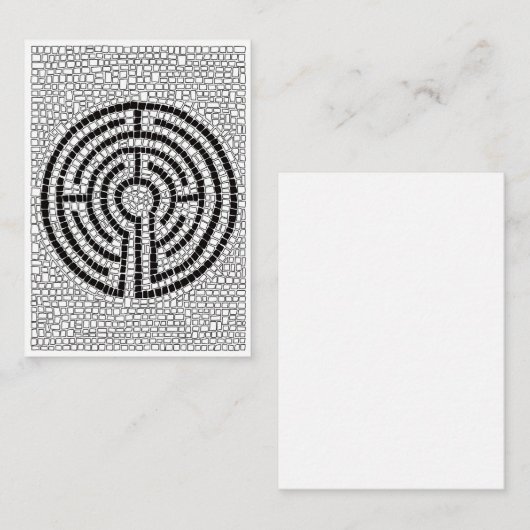 LABYRINTH VII 3.5x2.5 Flachbildschirm Mitteilungskarte (Vorne/Hinten)