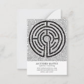 LABYRINTH VII 3.5x2.5 Geschäftskarte Mitteilungskarte (Vorderseite)