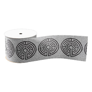 LABYRINTH VII 3" breiter Grosgrain Ribbon Ripsband