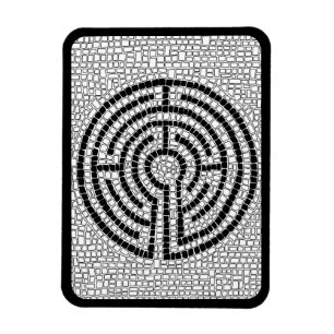 LABYRINTH VII 3x4 Flexible Magnet - Schwarz