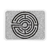 LABYRINTH VII 3x4 Flexible Magnet - Weiß (Horizontal)