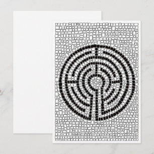 LABYRINTH VII 4.5x6.25 Flachkarte Karte