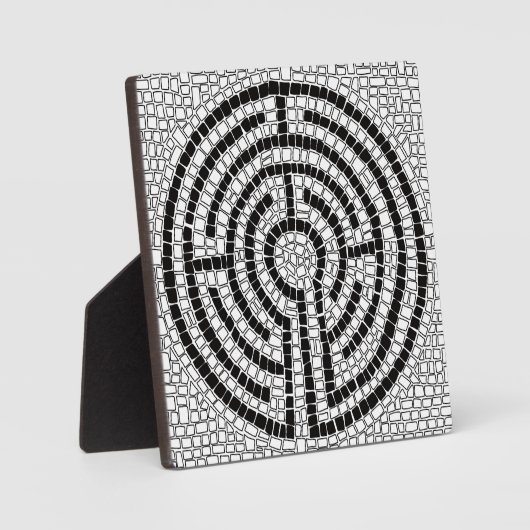 LABYRINTH VII 5,25 Platz Plaque with Easel Fotoplatte (Vorderseite)