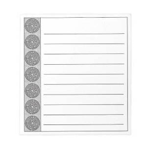 LABYRINTH VII 5.5x6 Notepad + Linien Notizblock