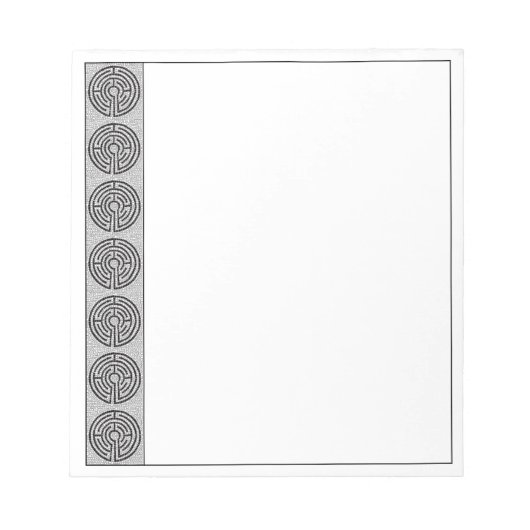 LABYRINTH VII 5.5x6 Notepad Notizblock (Vorderseite)