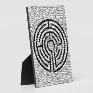 LABYRINTH VII 5x7 Tafel mit Staffelei Fotoplatte