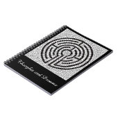LABYRINTH VII 6.5x8.75 SpiralNotebook + Text Notizblock (Linke Seite)