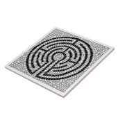 LABYRINTH VII 6x6 Keramik Tile - Weiß Fliese (Seite)