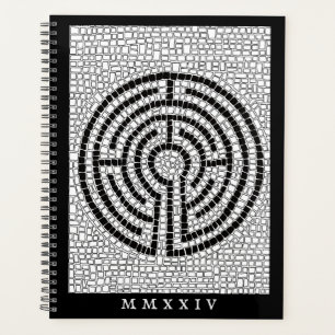 LABYRINTH VII 8.5x11 Planer + Text / Schwarz