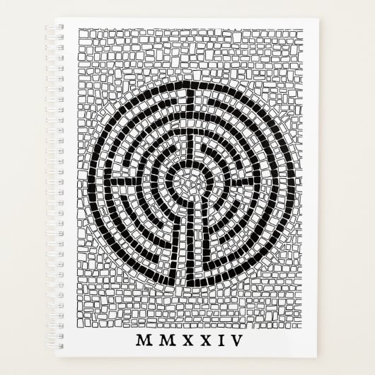 LABYRINTH VII 8.5x11 Planer + Text / weiß (Vorderseite)