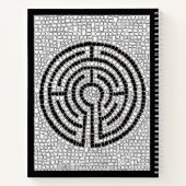 LABYRINTH VII 8.5x11 Spiral-Notebook Notizblock (Rückseite)