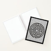 LABYRINTH VII 8.5x11 Spiral-Notebook Notizblock (Innenseite)