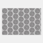 LABYRINTH VII Flachpapier Geschenkpapier Set (Vorderseite)