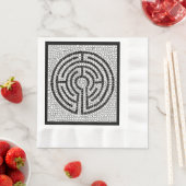 LABYRINTH VII geprägtes Mittagspapier Napkin - Sch Serviette (Beispiel)