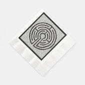 LABYRINTH VII geprägtes Mittagspapier Napkin - Sch Serviette (Ecke)