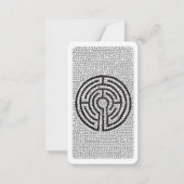 LABYRINTH VII Lesezeichen - 3,5 x 2 Karte (Rückseite)