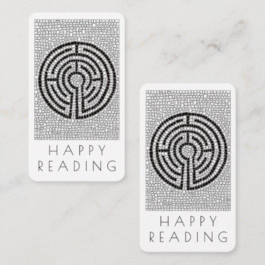 LABYRINTH VII Lesezeichen - 3.5x2 Karte + Text (Vorne/Hinten)