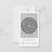 LABYRINTH VII Lesezeichen - 3.5x2 Karte + Text (Rückseite)