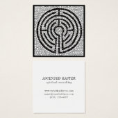 LABYRINTH VII Square Business Card (Vorne & Hinten)