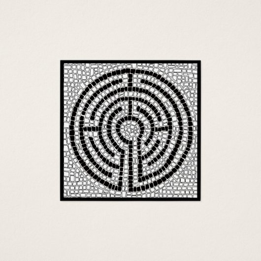 LABYRINTH VII Square Business Card (Vorderseite)