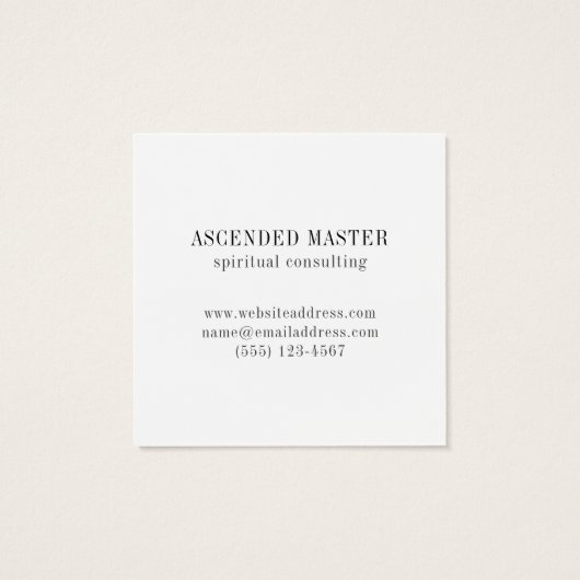 LABYRINTH VII Square Business Card (Rückseite)