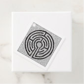 LABYRINTH VII Square Geschenketage - Weiß Geschenkanhänger (Beispiel)