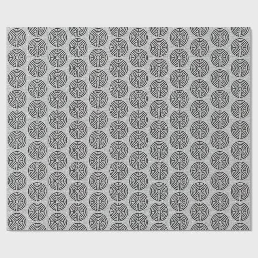 LABYRINTH VII Wrapping Paper Geschenkpapier (Flach)