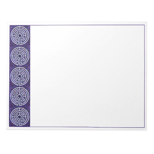 LABYRINTH VIII 11x8.5 Notepad Notizblock (Vorderseite)