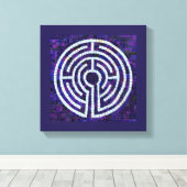 LABYRINTH VIII 12x12 Wrapped Canvas (2,5" Deep) Leinwanddruck (Insitu (Holzboden))