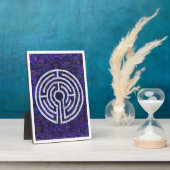LABYRINTH VIII 12x18 Plaque with Easel - White Fotoplatte (Seite)