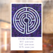 LABYRINTH VIII 12x18 Window Cling +Text Fensteraufkleber (Blatt 2)