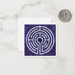 LABYRINTH VIII 2,5" quadratische flache Karte / We