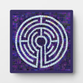 LABYRINTH VIII 5.25 Square Plaque - Violet Fotoplatte (Vorderseite)