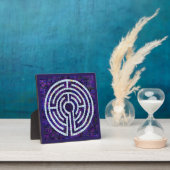 LABYRINTH VIII 5.25 Square Plaque - Violet Fotoplatte (InSitu)