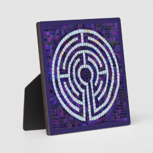 LABYRINTH VIII 5.25 Square Plaque - Violet Fotoplatte
