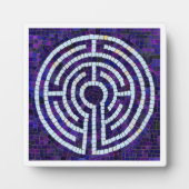 LABYRINTH VIII 5.25 Square Plaque - White Fotoplatte (Vorderseite)