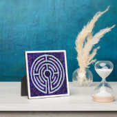 LABYRINTH VIII 5.25 Square Plaque - White Fotoplatte (InSitu)