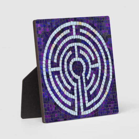 LABYRINTH VIII 5,25 Square Plaque with Easel Fotoplatte (Vorderseite)