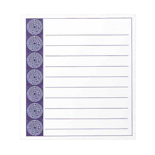 LABYRINTH VIII 5.5x6 Notepad + Linien Notizblock (Vorderseite)