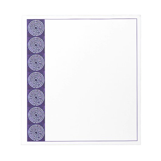 LABYRINTH VIII 5.5x6 Notepad Notizblock (Vorderseite)