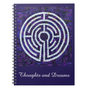 LABYRINTH VIII 6.5x8.75 SpiralNotebook + Text Notizblock