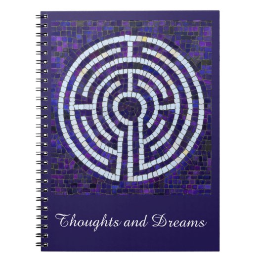 LABYRINTH VIII 6.5x8.75 SpiralNotebook + Text Notizblock (Vorderseite)