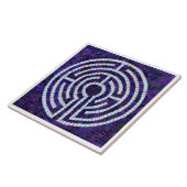 LABYRINTH VIII 6x6 Keramik Tile - Weiß Fliese (Seite)