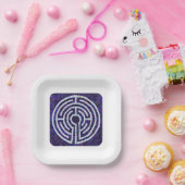 LABYRINTH VIII 7" Square Paper Tellers - White Pappteller (Party)
