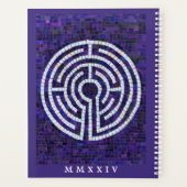 LABYRINTH VIII 8.5x11 Planer + Text / Violett (Rückseite)
