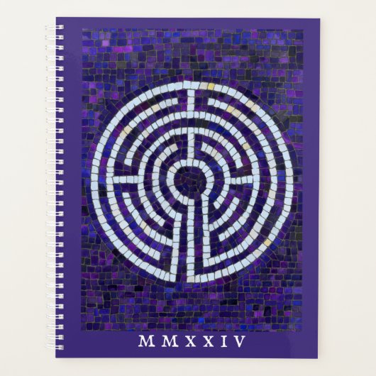 LABYRINTH VIII 8.5x11 Planer + Text / Violett (Vorderseite)