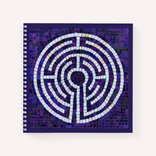 LABYRINTH VIII 8.5x8.5 SpiralNotebook Notizblock (Vorderseite)