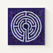 LABYRINTH VIII 8.5x8.5 SpiralNotebook Notizblock (Rückseite)