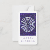 LABYRINTH VIII Business Lesezeichen - 3,5 x 2 Card Mitteilungskarte (Rückseite)