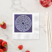 LABYRINTH VIII CoinedCocktail Paper Napkin - White Serviette (Beispiel)